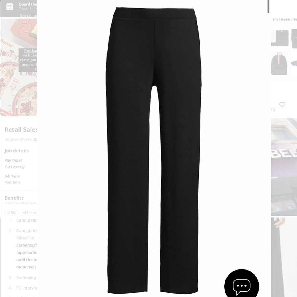 Eileen Fisher straight leg, high waisted pants